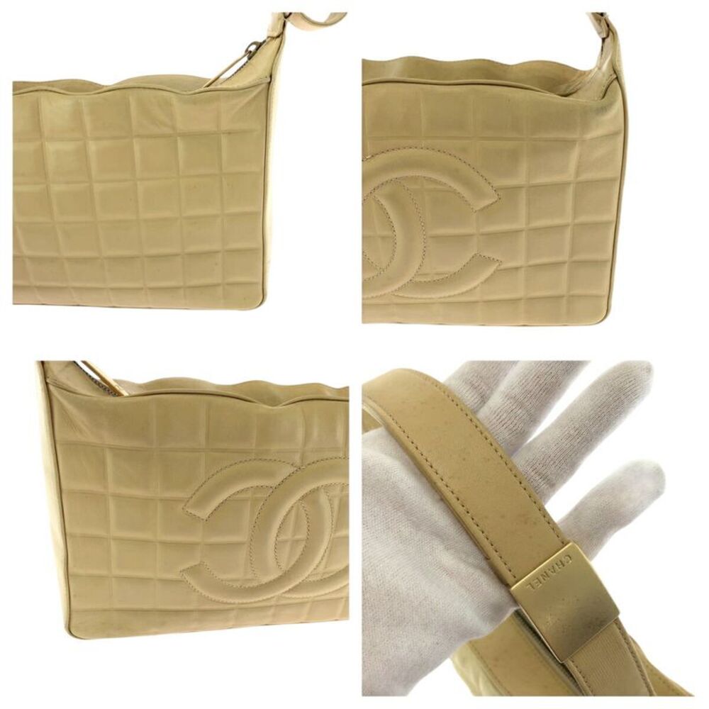 Chanel Coco Mark Choco Bar Lambskin 2way Shoulder Bag Handbag - Picture 7 of 10